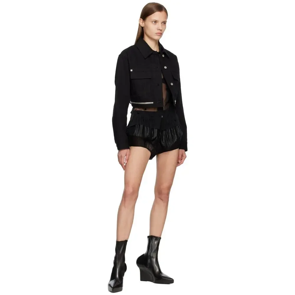 $1734 Sz 40 US 9 ❤️ Givenchy Women Wedge Ankle Black Comfortable Sock Boots